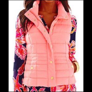 Lilly Pullitzer puffer coral vest/jacket in small